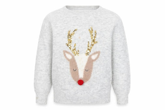Girls UK Size 6 Years John Lewis Grey Pullover Jumper