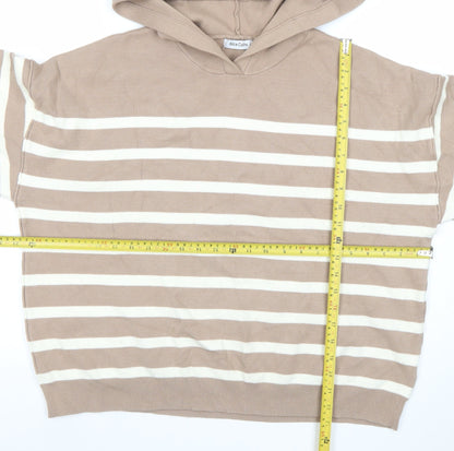 Womens UK Size 18 Alice Collins Beige Pullover Hoodie