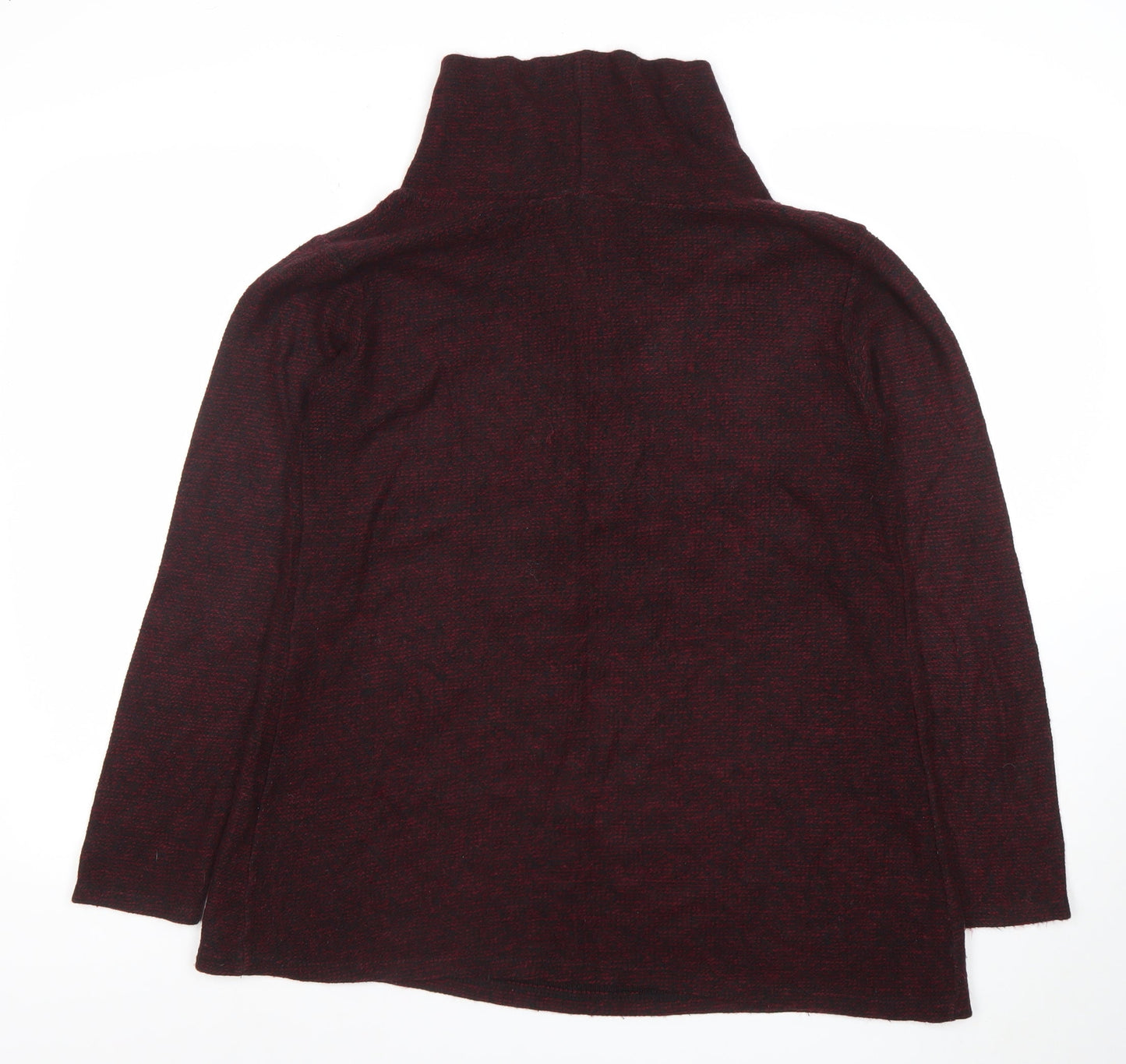 Womens UK Size M LUCA VANNIOTTI Burgundy Pullover Jumper