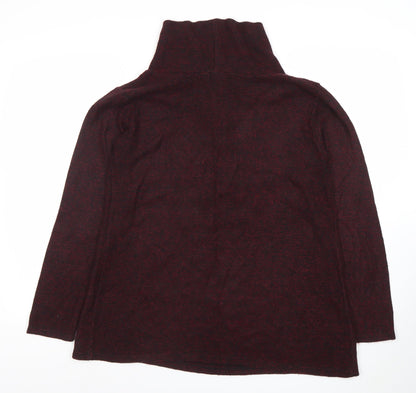 Womens UK Size M LUCA VANNIOTTI Burgundy Pullover Jumper