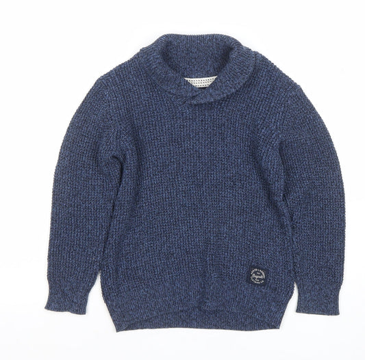 Boys UK Size 5-6 Years Tokyo Laundry Blue Pullover Jumper