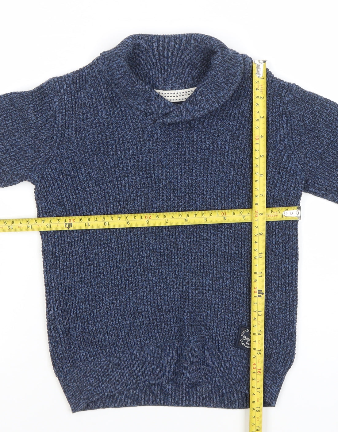 Boys UK Size 5-6 Years Tokyo Laundry Blue Pullover Jumper