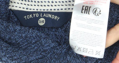 Boys UK Size 5-6 Years Tokyo Laundry Blue Pullover Jumper