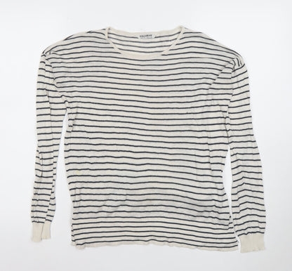Womens UK Size 12 Pull&Bear White Basic T-Shirt
