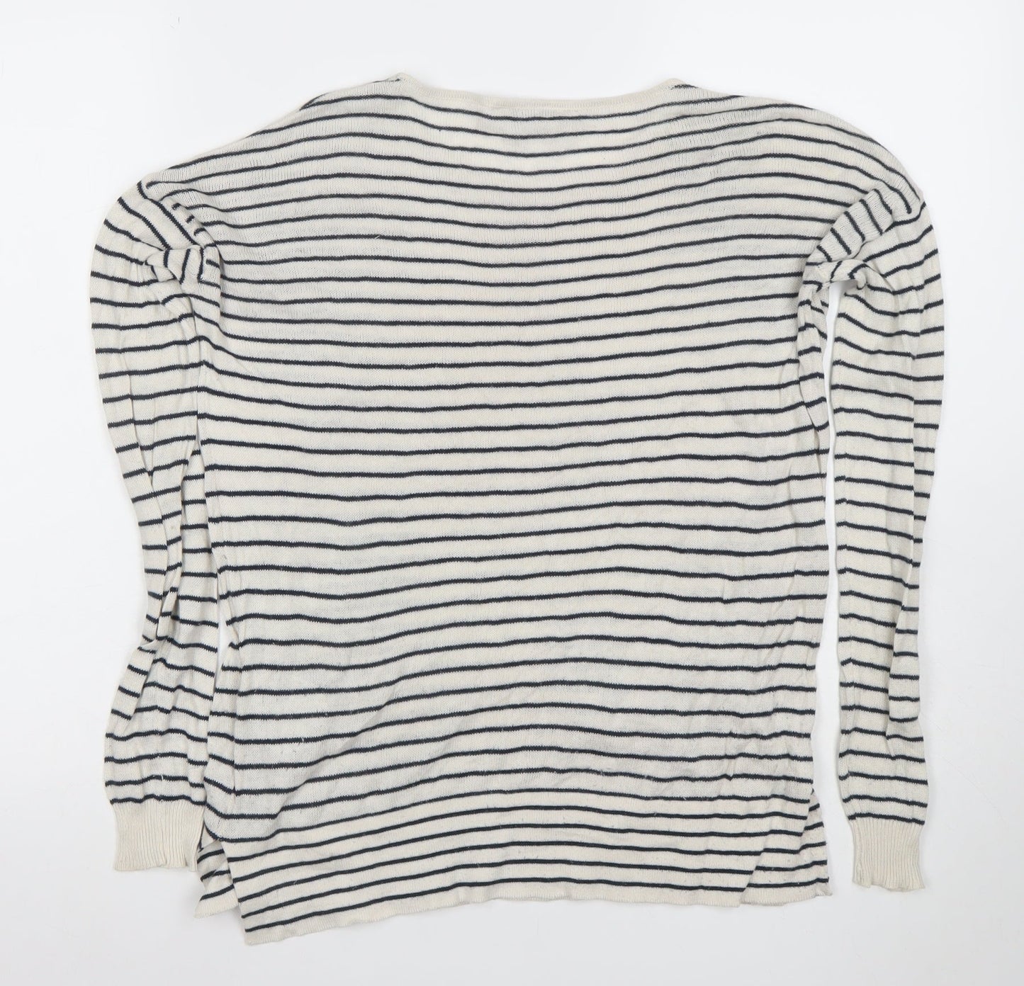 Womens UK Size 12 Pull&Bear White Basic T-Shirt