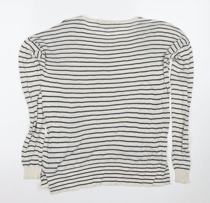 Womens UK Size 12 Pull&Bear White Basic T-Shirt