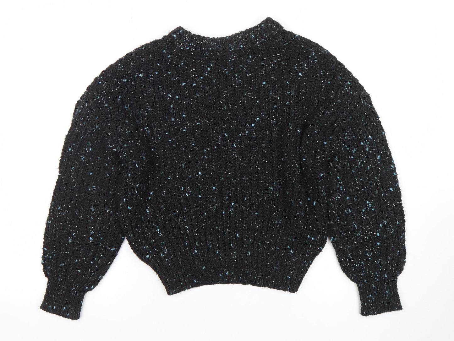 Primark Women’s Black Chunky-Knit Relaxed Fit Jumper XS