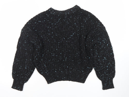 Primark Women’s Black Chunky-Knit Relaxed Fit Jumper XS