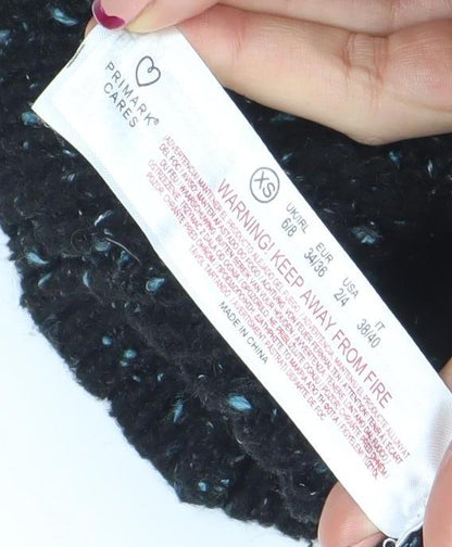 Primark Women’s Black Chunky-Knit Relaxed Fit Jumper XS