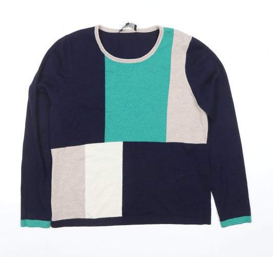Womens UK Size XL Viyella Multicoloured Pullover Jumper
