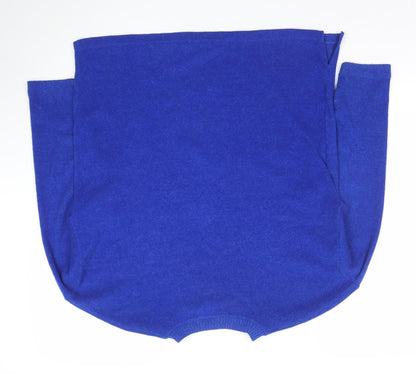 F&F Women Blue Leopard Print Relaxed Pullover Jumper UK M