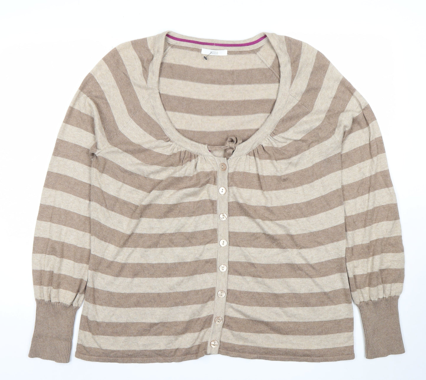 Womens UK Size 18 Marks and Spencer Beige Cardigan Jumper