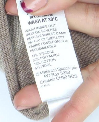 Womens UK Size 18 Marks and Spencer Beige Cardigan Jumper