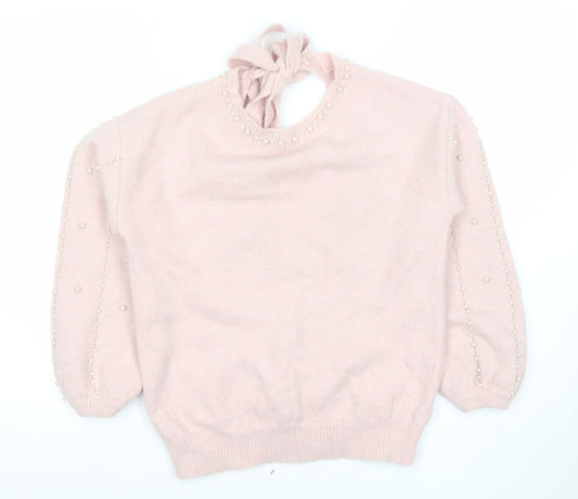Womens UK Size One Size MIC TORSER Pink Pullover Jumper