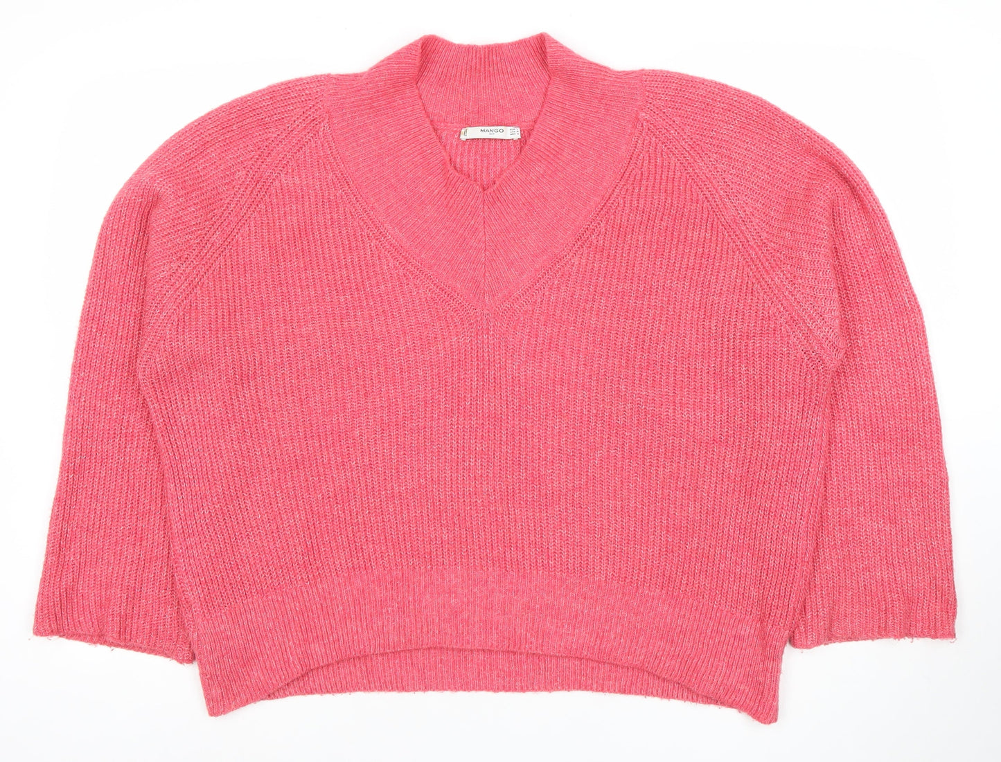 Womens UK Size 12 Mango Pink Pullover Jumper