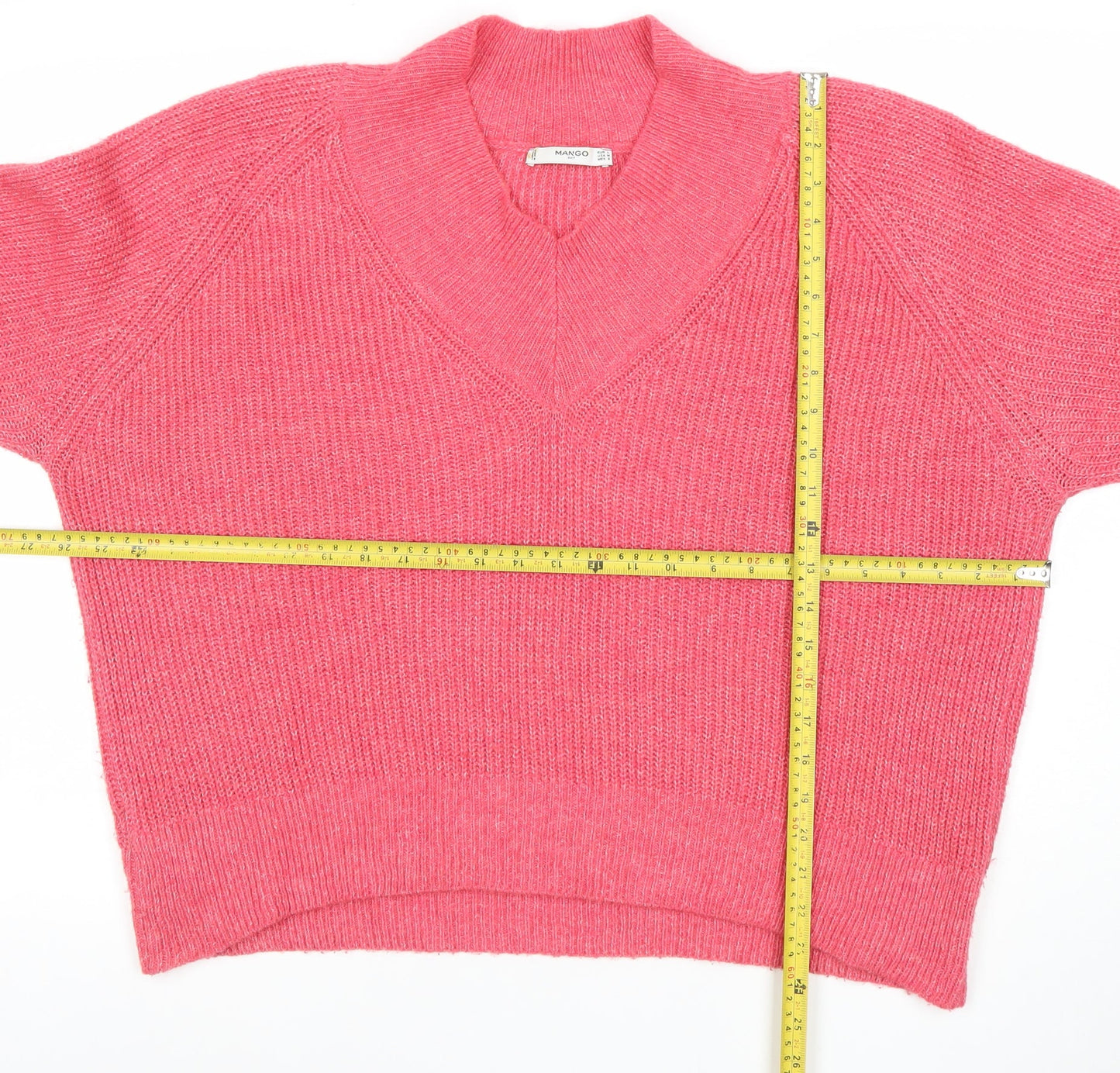 Womens UK Size 12 Mango Pink Pullover Jumper
