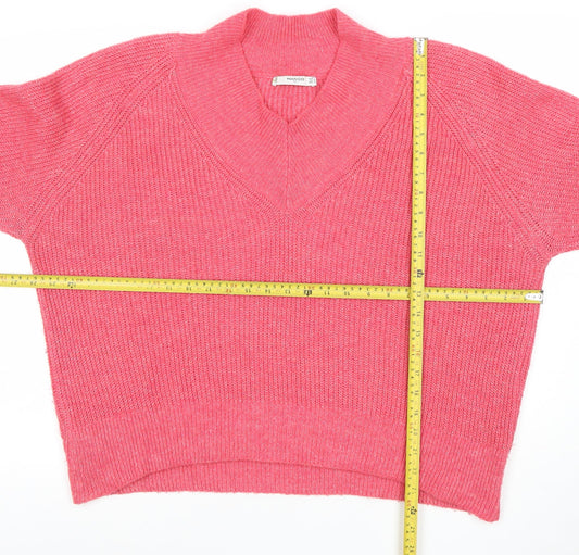 Womens UK Size 12 Mango Pink Pullover Jumper