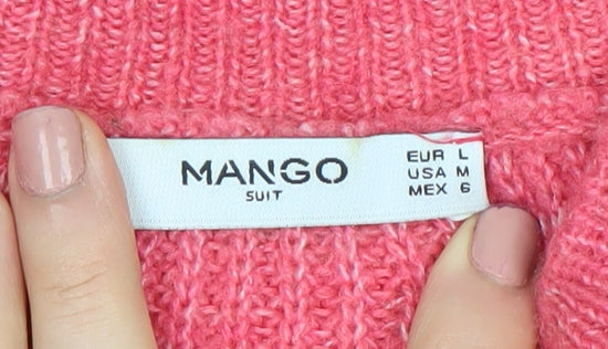 Womens UK Size 12 Mango Pink Pullover Jumper