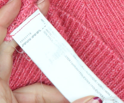 Womens UK Size 12 Mango Pink Pullover Jumper
