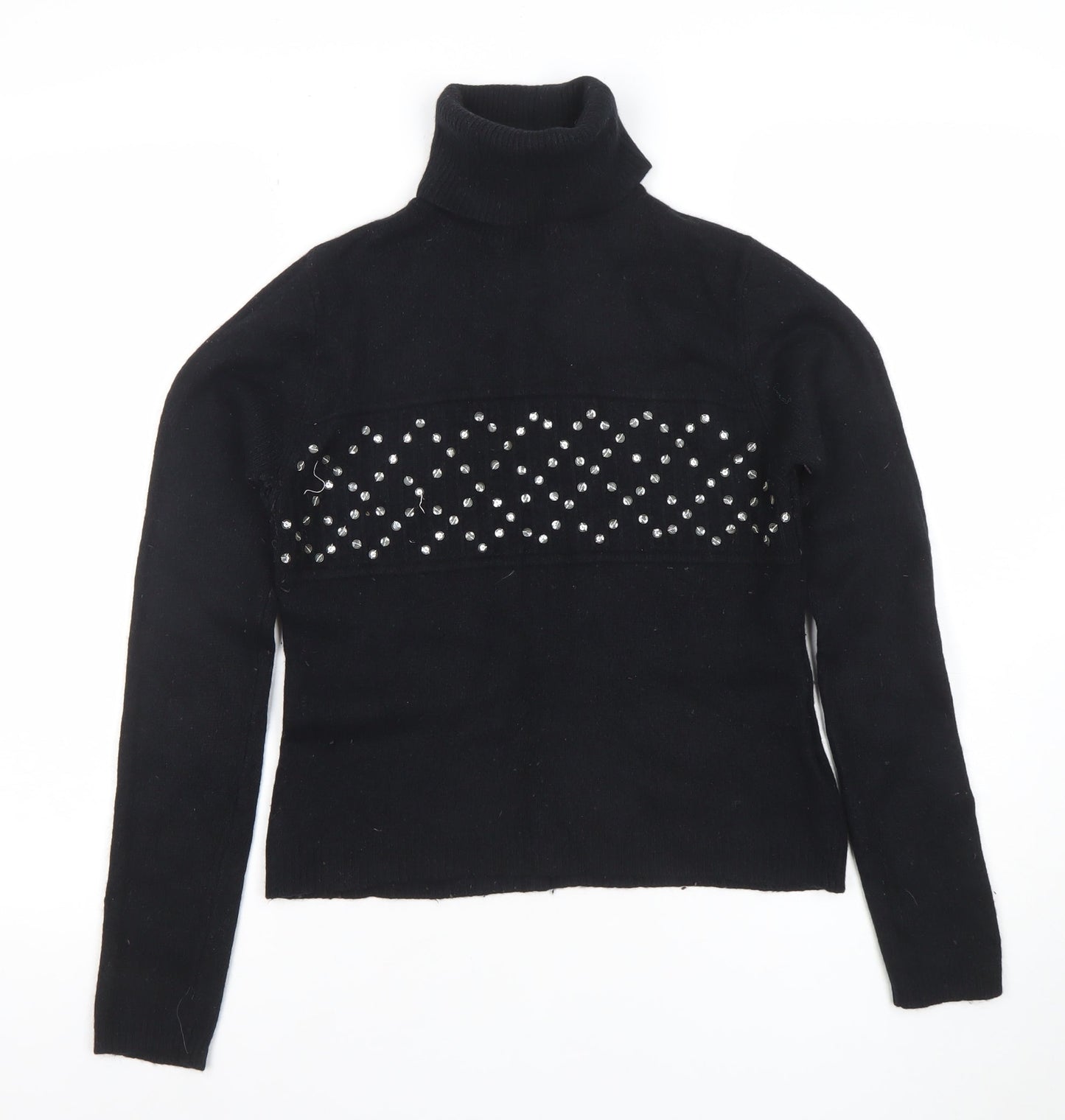 Womens UK Size 14 Topshop Black Pullover Jumper