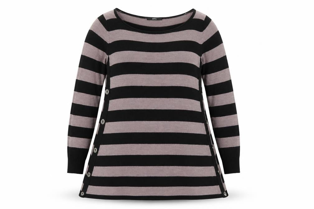Womens UK Size 12 Marks and Spencer Black Tunic Jumper