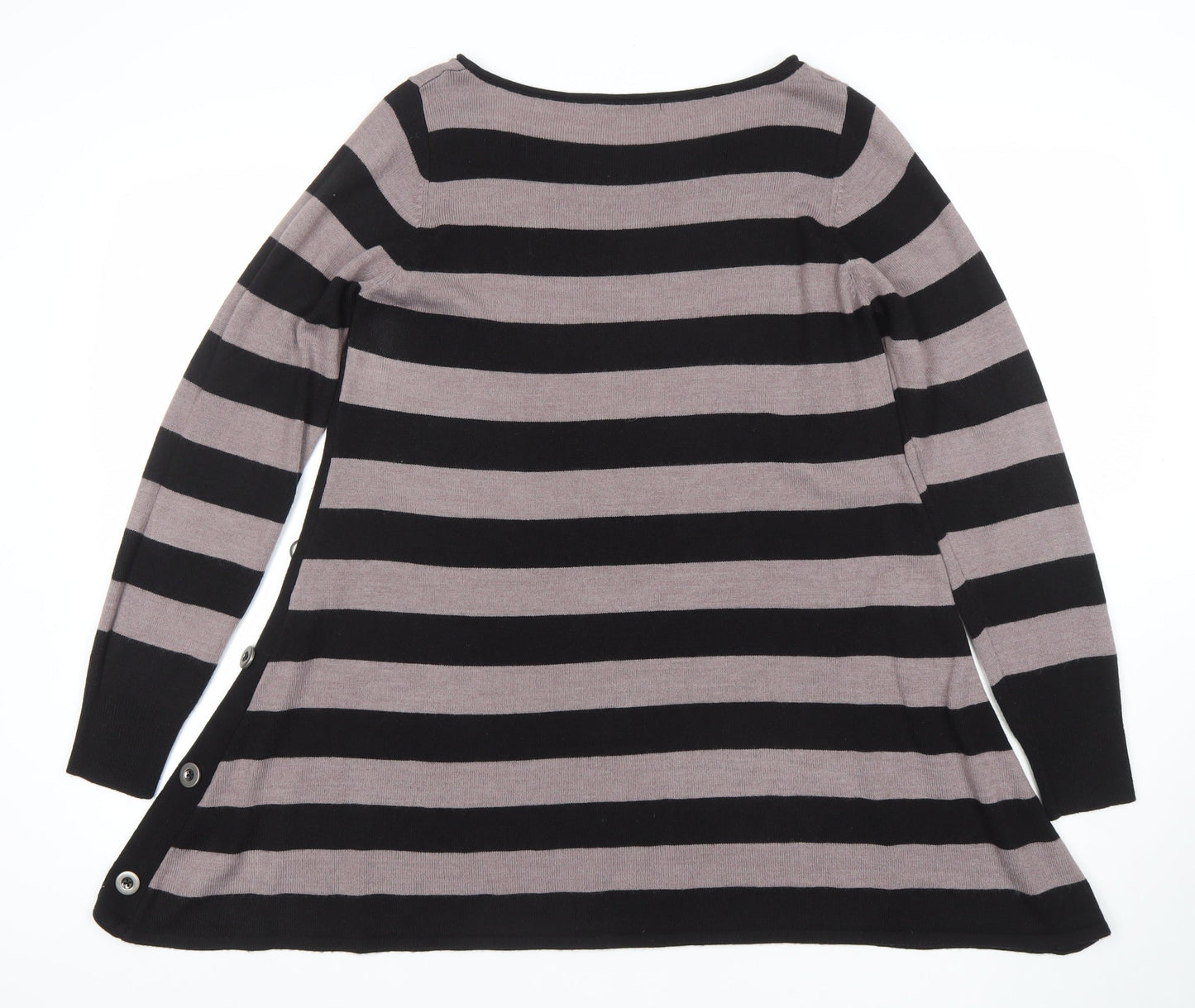Womens UK Size 12 Marks and Spencer Black Tunic Jumper