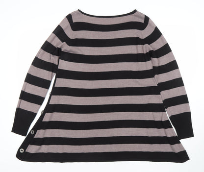Womens UK Size 12 Marks and Spencer Black Tunic Jumper