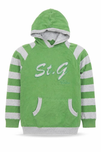 Boys UK Size 11-12 Years St. George by Duffer Green Pullover Hoodie