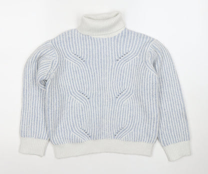 Girls UK Size 10 Years Marks and Spencer Blue Pullover Jumper