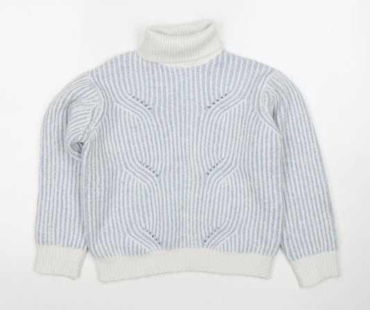 Girls UK Size 10 Years Marks and Spencer Blue Pullover Jumper