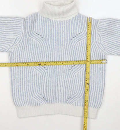 Girls UK Size 10 Years Marks and Spencer Blue Pullover Jumper