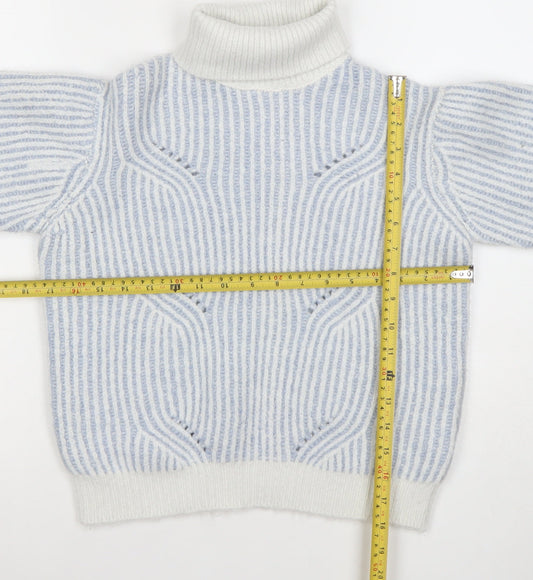 Girls UK Size 10 Years Marks and Spencer Blue Pullover Jumper