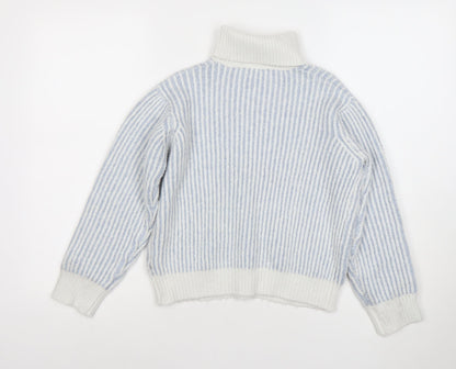 Girls UK Size 10 Years Marks and Spencer Blue Pullover Jumper