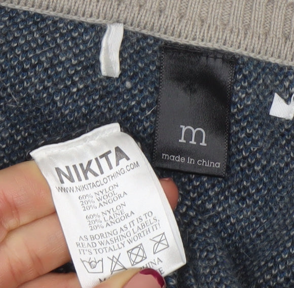Womens UK Size M Nikita Blue Pullover Jumper