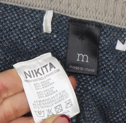 Womens UK Size M Nikita Blue Pullover Jumper