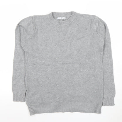 Womens UK Size M MODA IMPRESION Grey Pullover Jumper