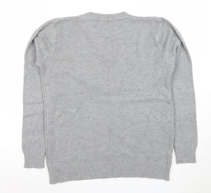 Womens UK Size M MODA IMPRESION Grey Pullover Jumper
