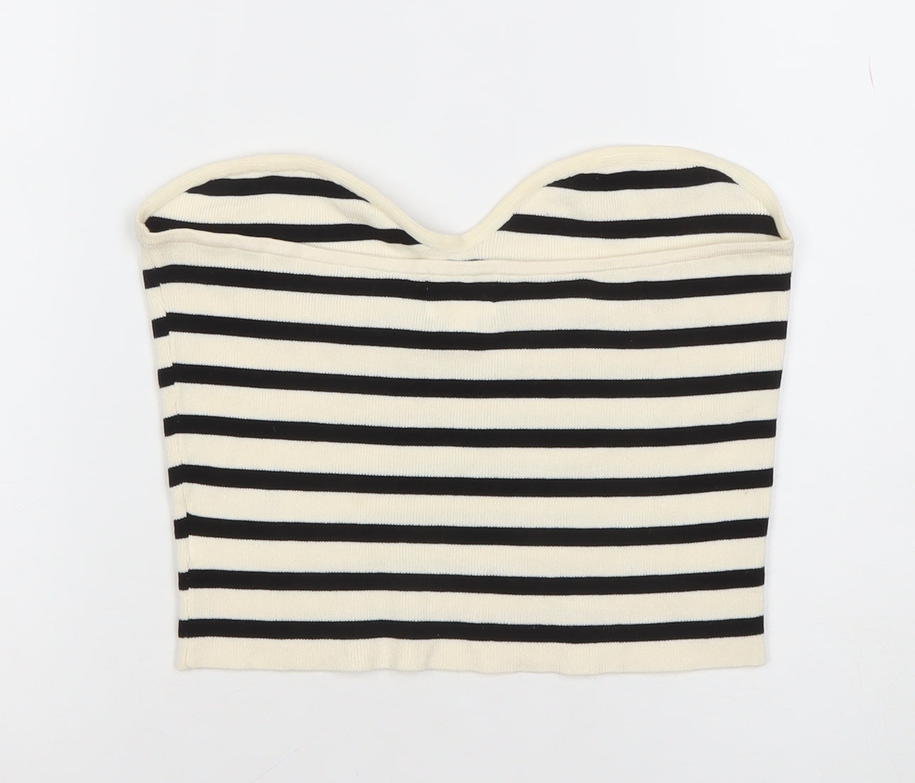 Womens UK Size L H&M Black Cropped Tank