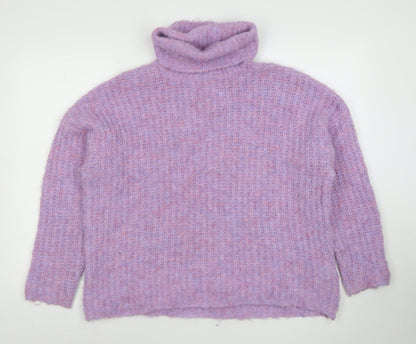 Womens UK Size S CULTURE Purple Pullover Jumper