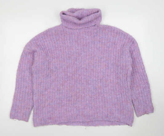Womens UK Size S CULTURE Purple Pullover Jumper