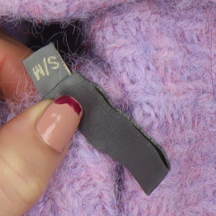 Womens UK Size S CULTURE Purple Pullover Jumper