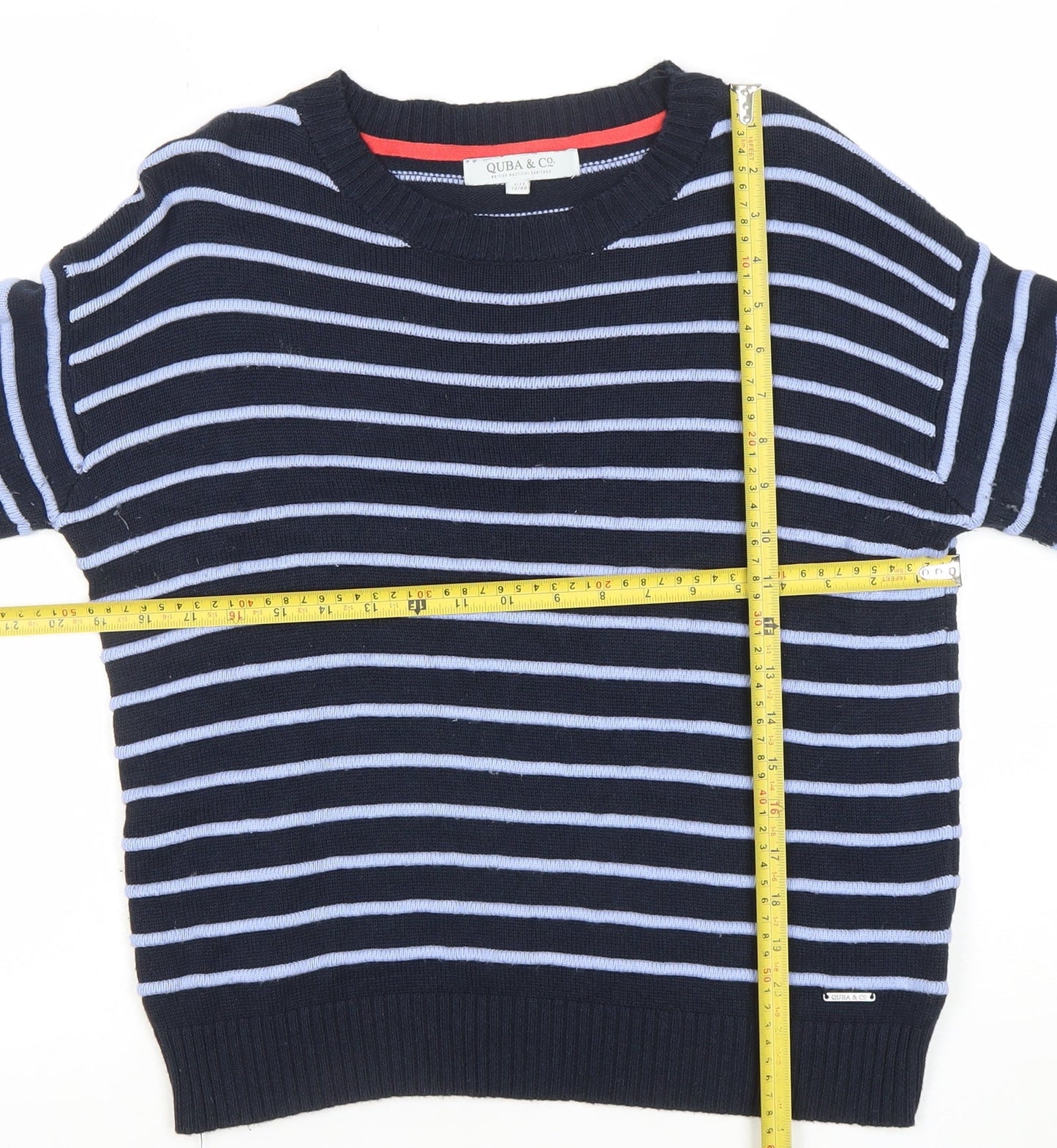 Womens UK Size 12 Quba & Co. Blue Pullover Jumper