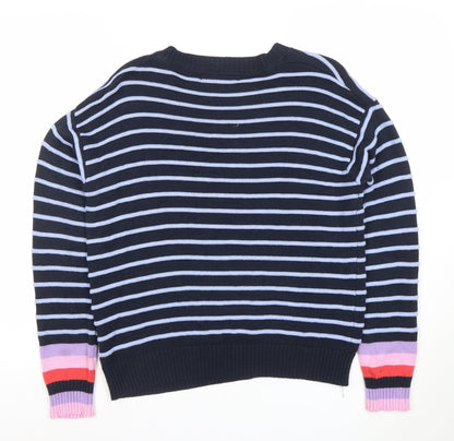 Womens UK Size 12 Quba & Co. Blue Pullover Jumper