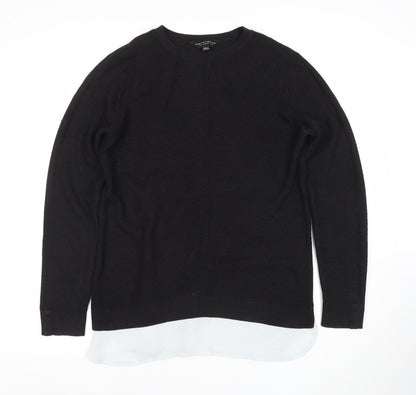 Dorothy Perkins Women’s Black Crew Neck Knit Jumper Size 14