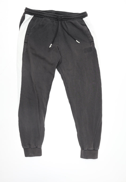 Puma Men's Black XL Jogger Sweatpants Tapered Fleece Activewear