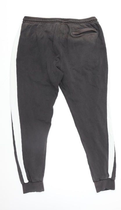 Puma Men's Black XL Jogger Sweatpants Tapered Fleece Activewear