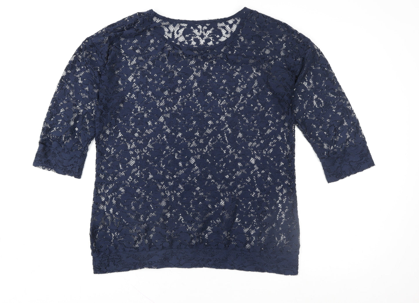 Womens UK Size 12 NEXT Blue Tunic Blouse