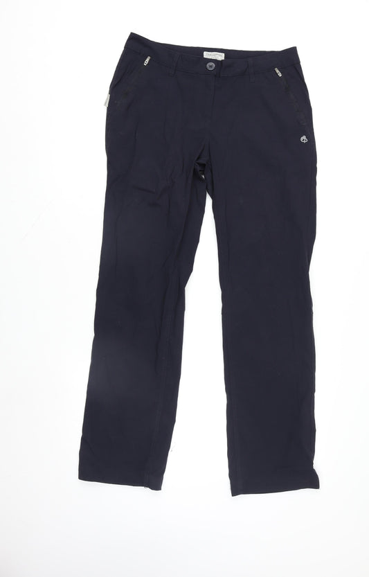 Craghoppers Men's Blue Regular Fit Travel Trousers M Quick Dry Outdoor