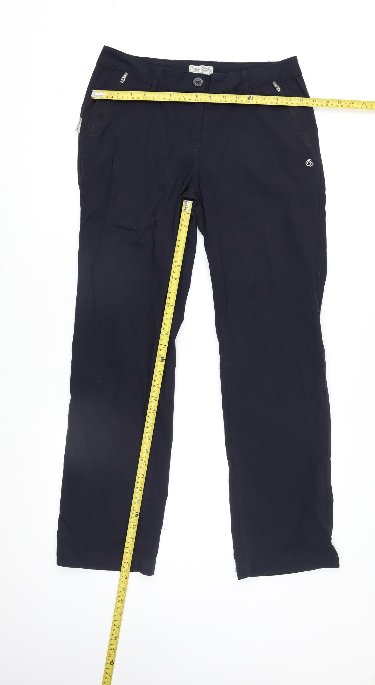 Craghoppers Men's Blue Regular Fit Travel Trousers M Quick Dry Outdoor