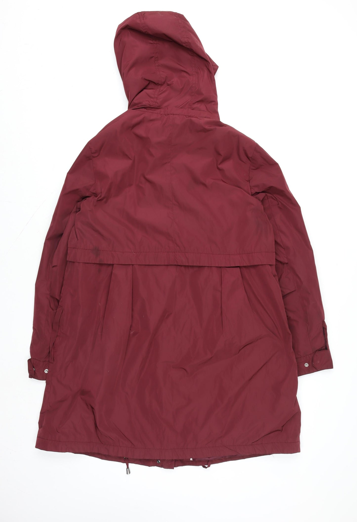 RJR John Rocha Women’s Red Hooded Rain Coat Jacket Size 16